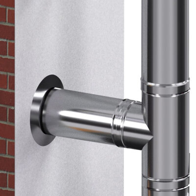 DW Edelstahl Wanddurchführung Ø 150 mm Standard 0,5 mm