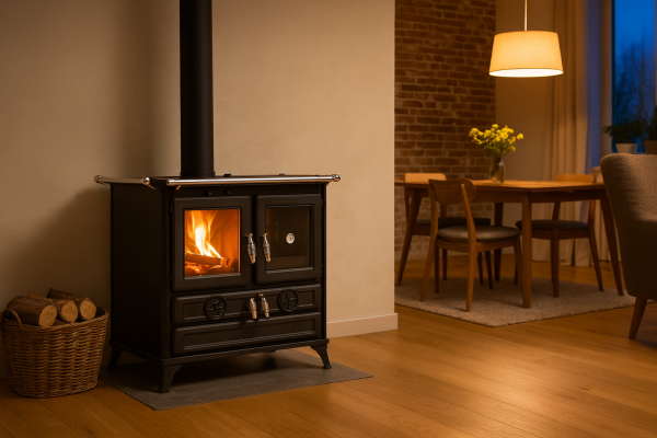 Unser Ofen Tipp der Woche: Thermorossi Klara Evo – Küchenofen mit Backfach - Thermorossi Klara Evo: Küchenofen mit Backfach 12,1 kW