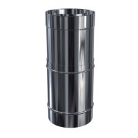Doppelwandige Edelstahlschornstein Längenelement 370...