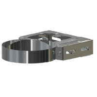 Doppelwandige Edelstahlschornstein Wandhalter verstellbar...