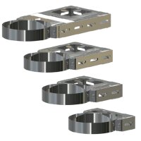 Doppelwandige Edelstahlschornstein Wandhalter...