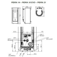 Thermorossi Moma Idra 18 EVO Pelletofen 17,8 kW wassergef&uuml;hrt
