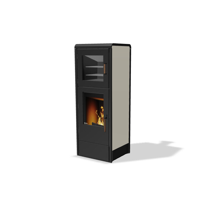 Kaminofen Rika Back mit Backfach 8 kW