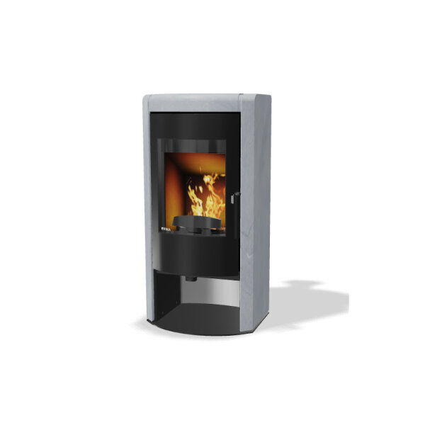 Kaminofen Rika ALUMO Speckstein oder Stein Weiß