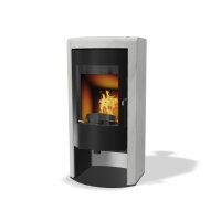 Kaminofen Rika ALUMO Speckstein oder Stein Weiß