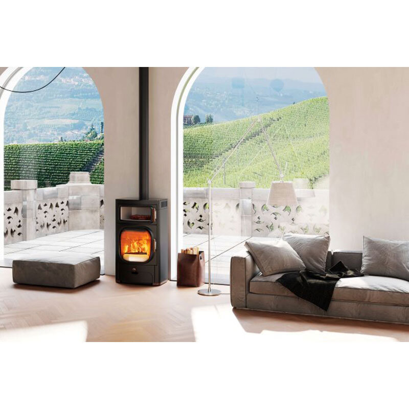Kaminofen Austroflamm Heidi Back 7 kW inkl. Warmhalteplatte
