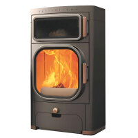 Kaminofen Austroflamm Heidi Back 7 kW inkl. Warmhalteplatte