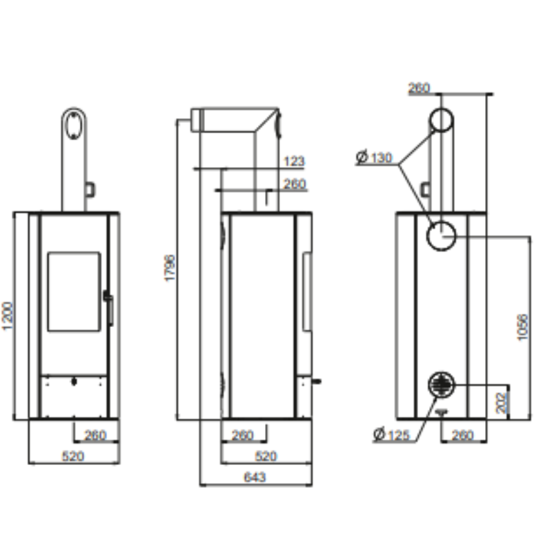 Kaminofen Rika STEP 8 kW