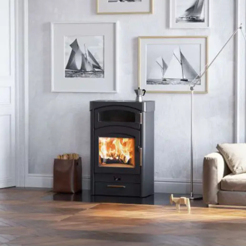 Kaminofen Austroflamm Pallas Back mit Kochplatten 9 kW