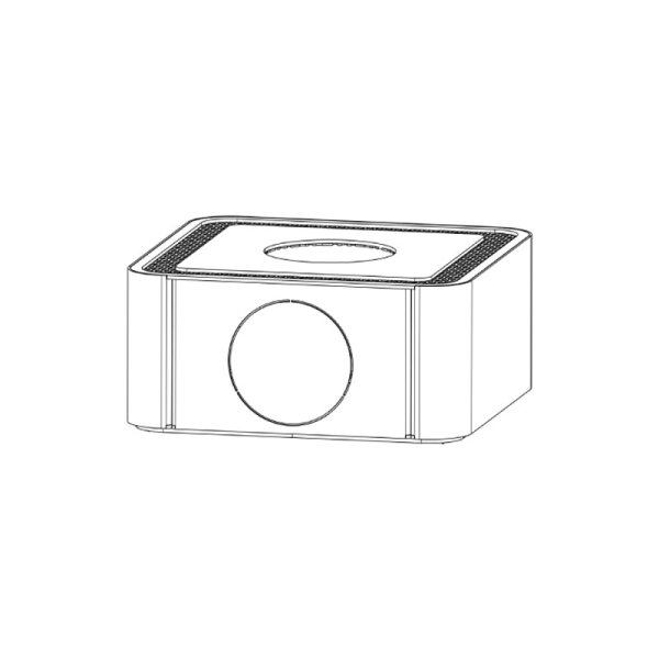 Austroflamm Ivy Aufsatzbox h=18,3 cm  Anschluß hinten/oben