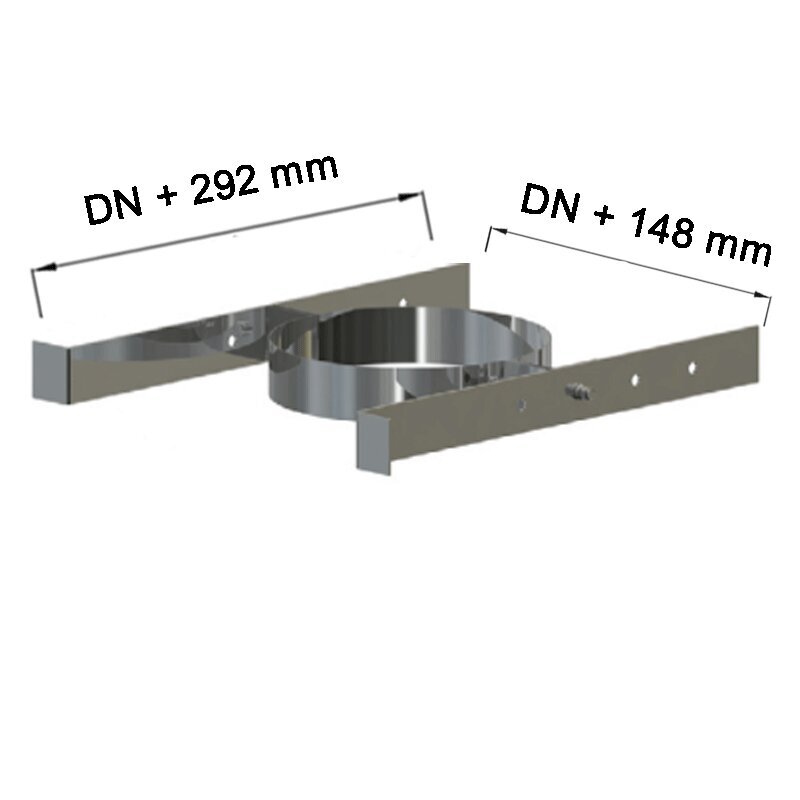 Doppelwandige Edelstahlschornstein Sparrenhalter light DW Ø 80 - 300 mm