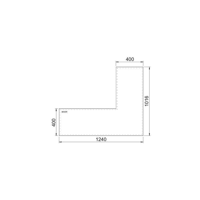 Vorlegeplatte Glas transparent, Raster grauweiß