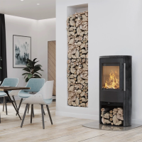 Kaminofen TermaTech TT21RS Black,Sandstein 5 kW