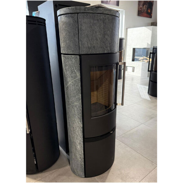Ausstellungsstück / Kaminofen TermaTech TT21RHS – Heatstorage 5 kW Speckstein Stahl schwarz