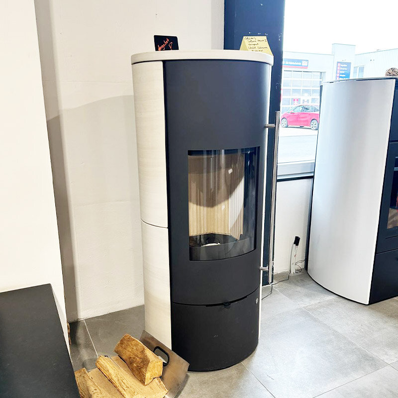 Ausstellungsstück Kaminofen Olsberg Tolima Aqua, Keramik Vanille 10 kW