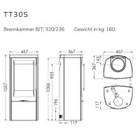 TermaTech TT30S Kaminofen Speckstein 5 kW