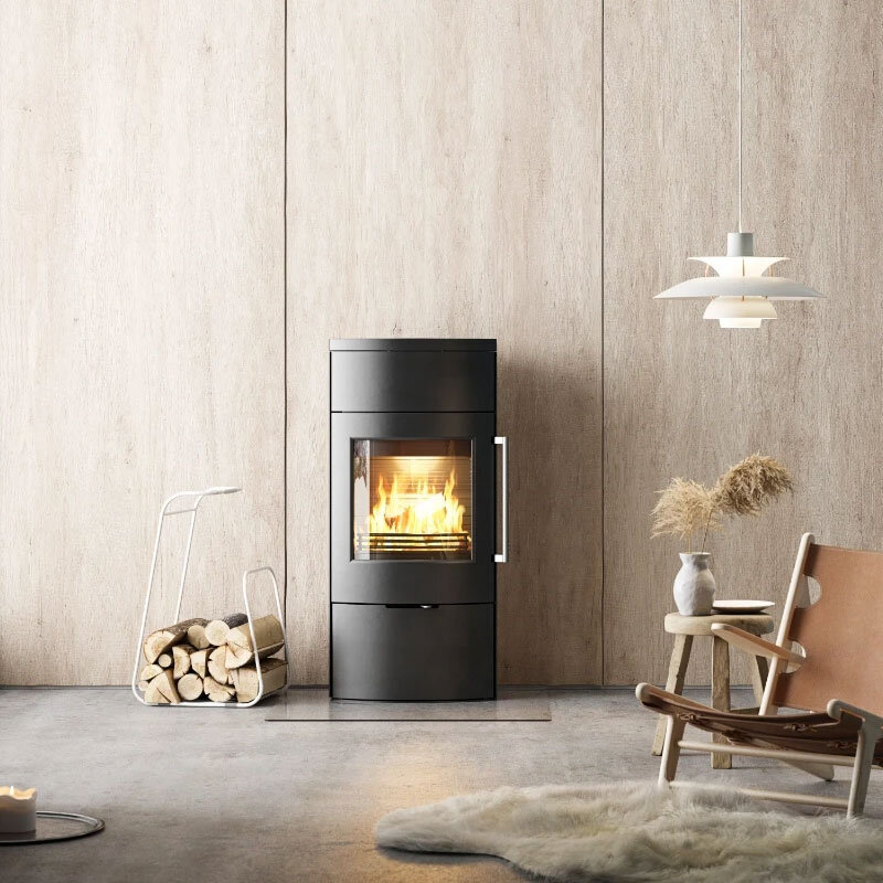 TermaTech TT80 Kaminofen Stahl schwarz 5,5 kW