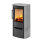 Kaminofen WIKING Miro 4+ 4,9 kW &ndash; Schwarz/Grau, Stahl oder Natursteinverkleidung