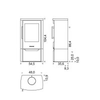 Kaminofen Wiking Miro 4 Naturversteinkleidung mit...