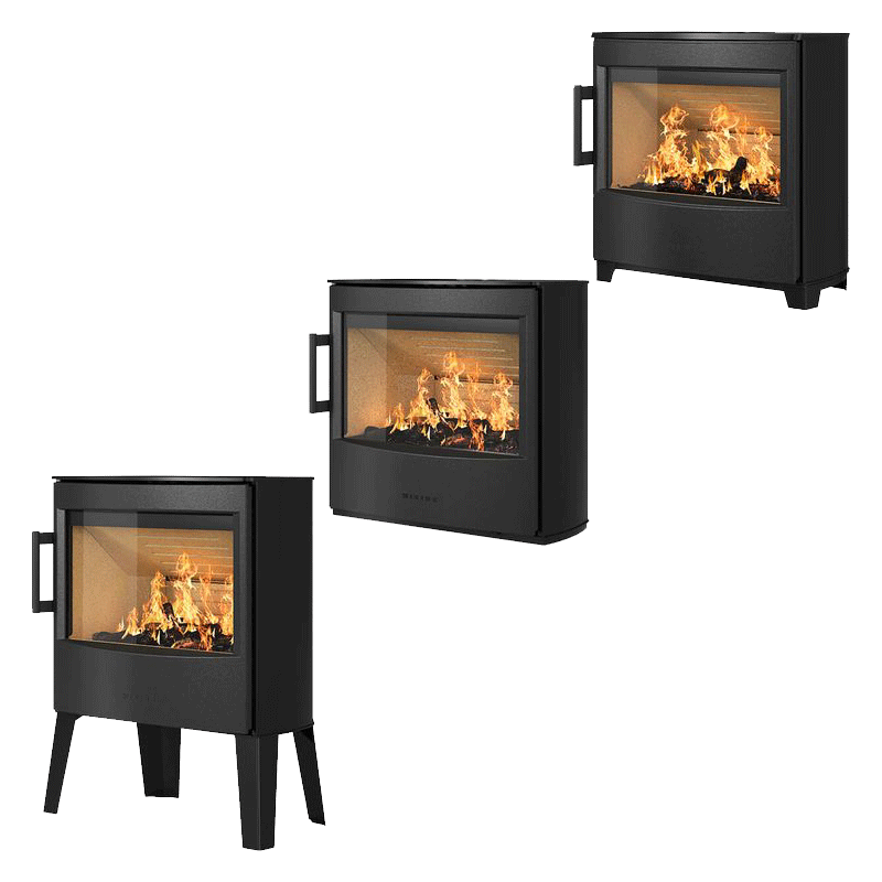 Kaminofen Wiking Maxi 2 – wandhängend, mit Sockel oder Füßen | 6,3 kW