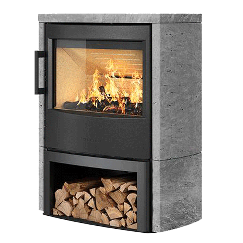Kaminofen WIKING Maxi 4 - 6,3 kW Stahlverkleidung oder Natursteinverkleidung