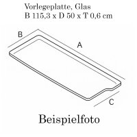 Wiking Maxi Vorlegeplatte Glas (B 115,3 x D 50 x T 0,6 cm)