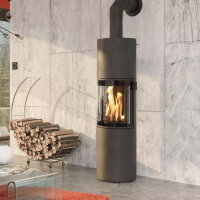 Kaminofen Cera Prego XL 6 kW – 180° Glas, optionaler Power Stone (50 kg)