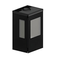 Kaminofen Cera Galileo Glas Schwarz &ndash; 3-seitig 5,5 kW