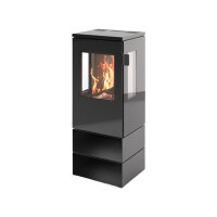 Kaminofen Cera Galileo Glas Schwarz – 3-seitiger...