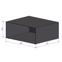 Cera Galileo Stahl Anbaumodul offen, inkl. Magnete