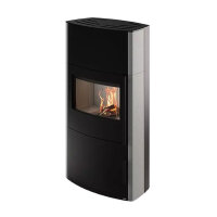 Kaminofen Cera Genius mit Betonverkleidung, mit Holzfachtür – in drei Farben, 7 kW