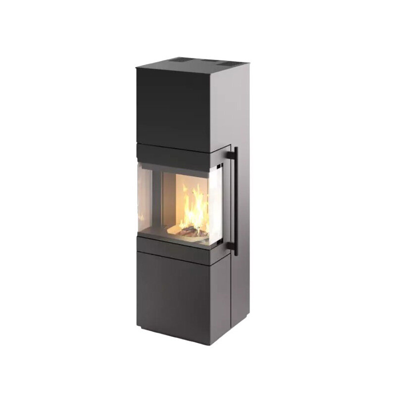 Kaminofen Cera Tenno – 3-seitig verglast, 6,5 kW, 4 Farben