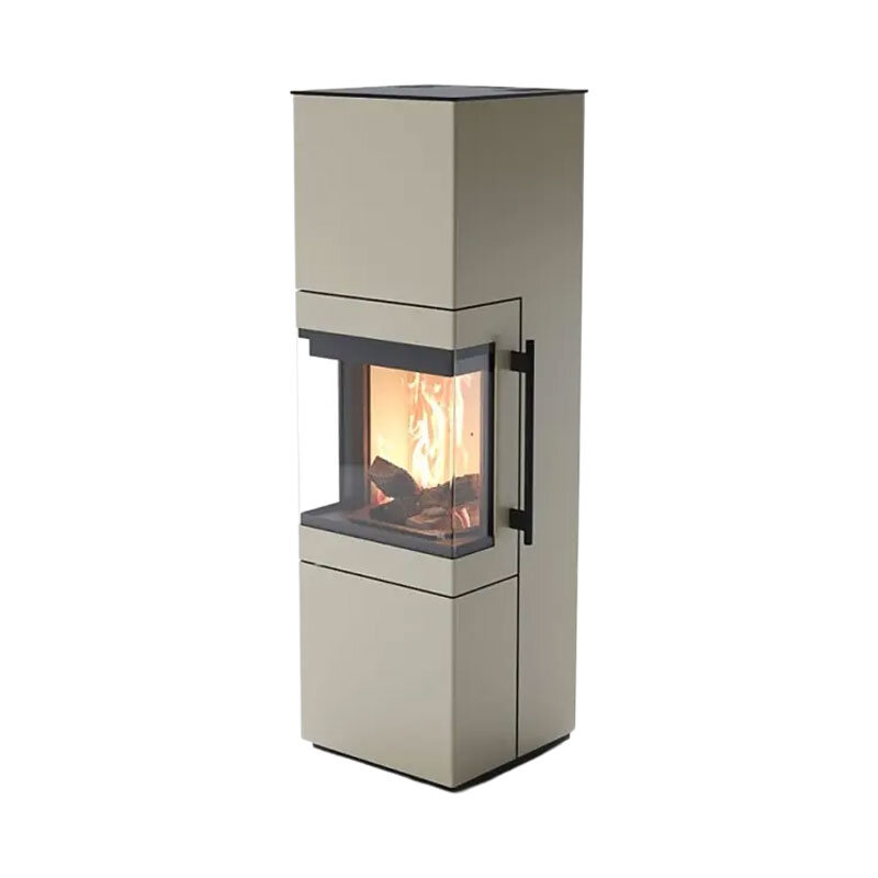 Kaminofen Cera Tenno – 3-seitig verglast, 6,5 kW, 4 Farben