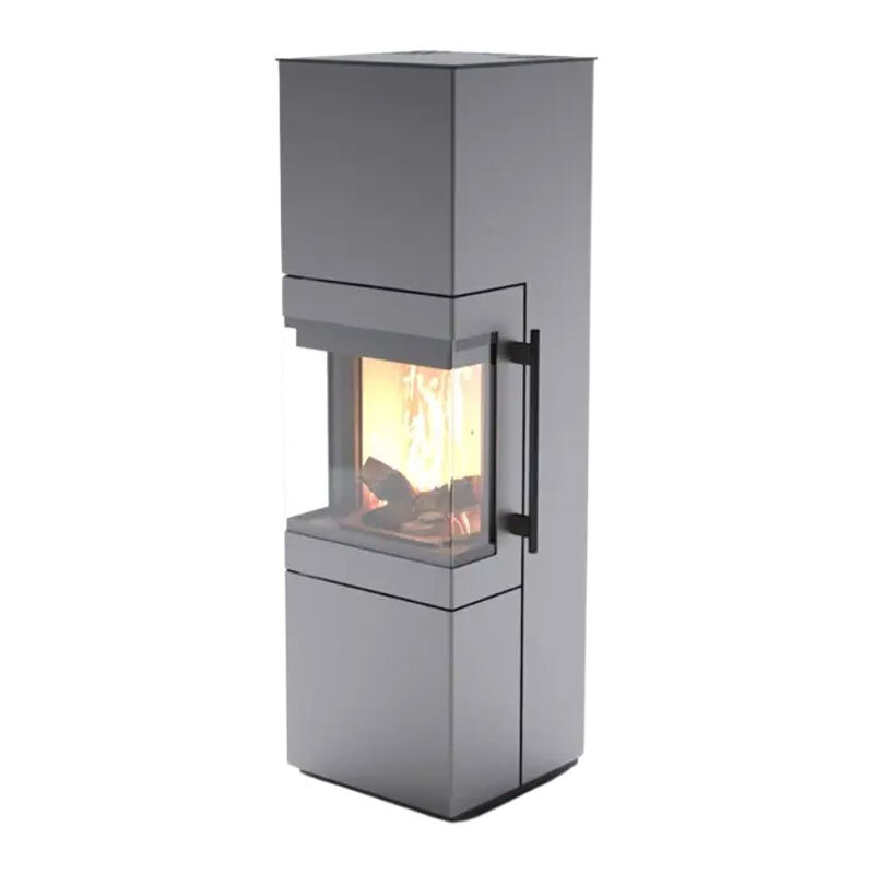 Kaminofen Cera Tenno – 3-seitig verglast, 6,5 kW, 4 Farben