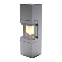 Kaminofen Cera Tenno – 3-seitig verglast, 6,5 kW, 4 Farben