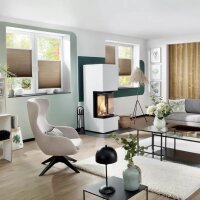 Cera KL1 Kaminanlage – 3-seitig verglast, Stahlverkleidung, 6 kW, in zwei Farben