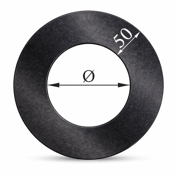 Rauchrohr Ofenrohr Wandblende / Rosette 5 cm Senotherm schwarz