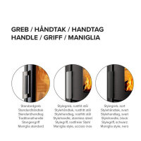 Kaminofen HWAM 3110c Kaminofen mit Säulenfuß 4,8 kW wählbar in 3 Griffvarianten