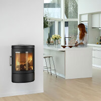Kaminofen HWAM 3110c wandhängend, 4,8 kW – wählbar in 3 Griffvarianten