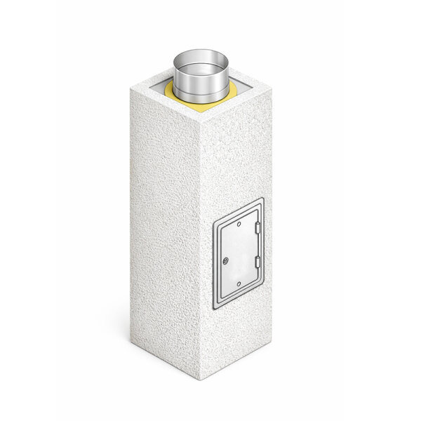 Leichtbauschornstein Obere Reinigung inkl. Prüftüre innen