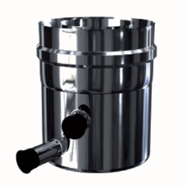 Luft-Abgas-System konzentrisch Edelstahl Kondensatschale