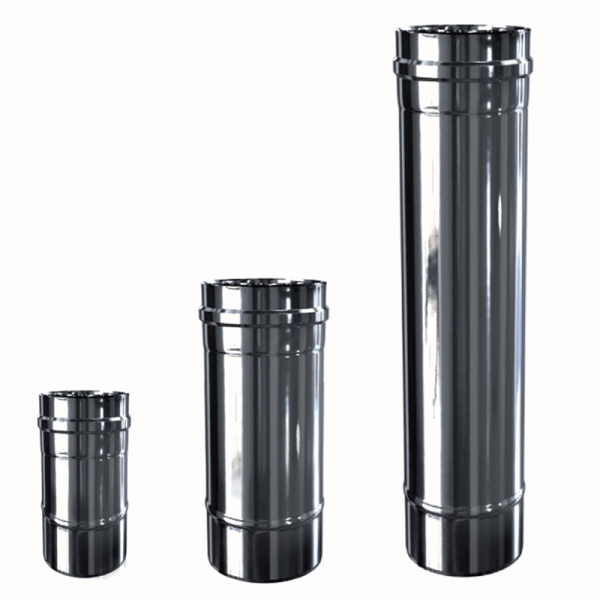 Luft-Abgas-System konzentrisch Edelstahl Längenelemente