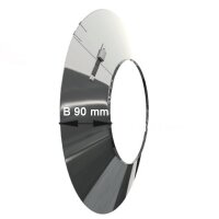 Luft-Abgas-System konzentrisch Edelstahl Wandblende