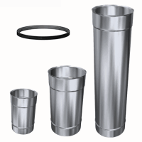 Edelstahl Längenelemente Einwandig für...