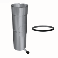 Edelstahl Prüföffnung mit Kondensatschale...