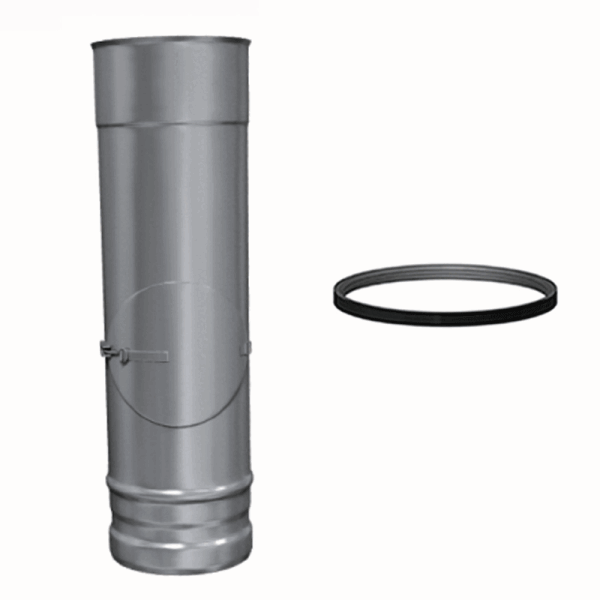 Edelstahl Prüföffnung Einwandig für Luft-Abgas-Systeme