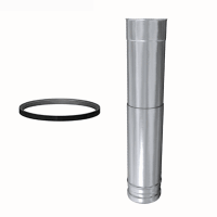 Edelstahl Justier Längenelement Einwandig für...