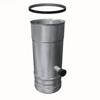 Edelstahl Längenelement mit Kondensatablauf...