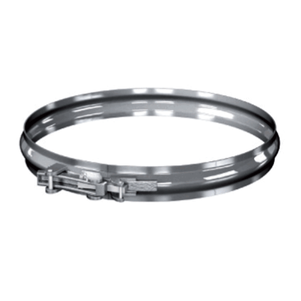 Edelstahl Klemmband einwandig für Luft-Abgas-Systeme