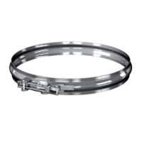 Edelstahl Klemmband einwandig für Luft-Abgas-Systeme